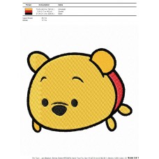 Tsum Tsum Winnie the Pooh Embroidery Design